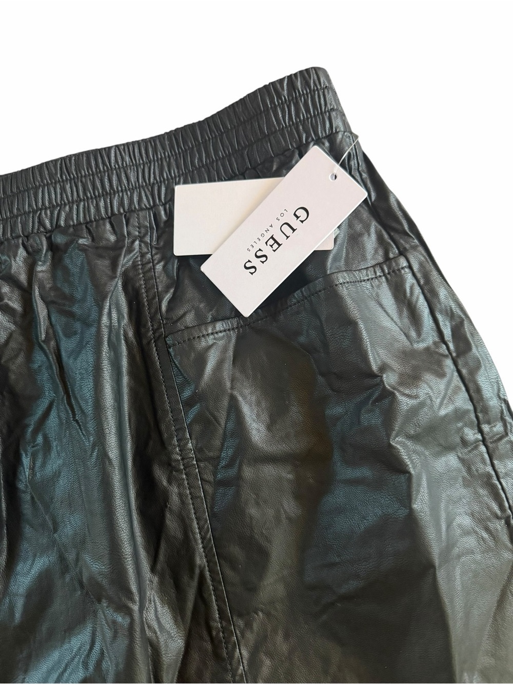 GUESS Black Faux Leather Skirt - Picture 3 of 6